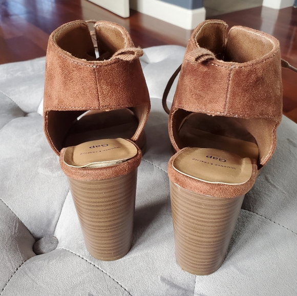 COPY - Brown suede lace up ankle booties - Picture 8 of 16